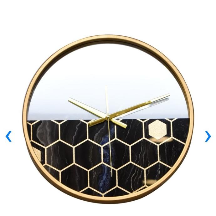 Jam Dinding 36.7 Cm Honeycomb Dia Hestrianamall