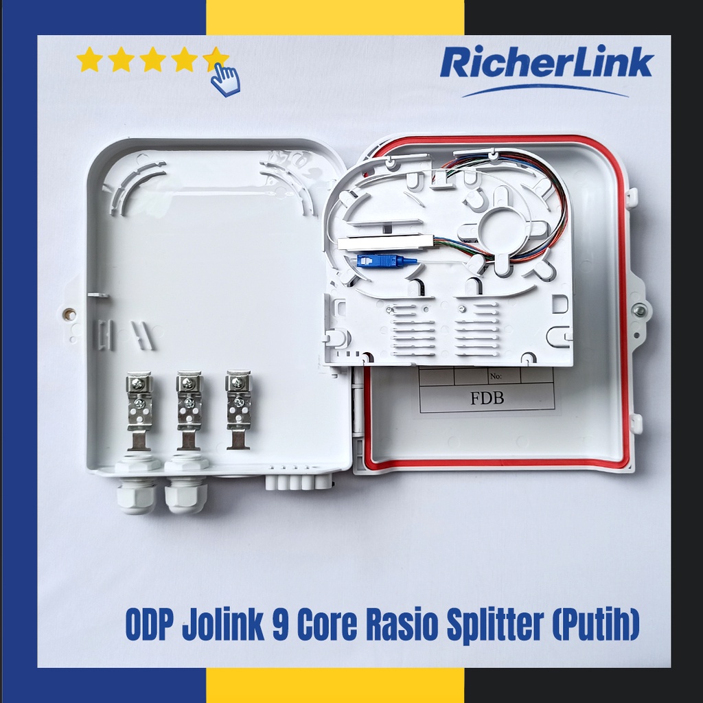 ODP Jolink 9 Core Rasio Splitter (Putih)