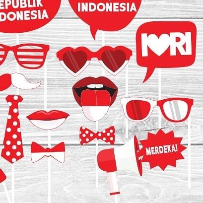 Photobooth props Kemerdekaan RI 17 Agustus