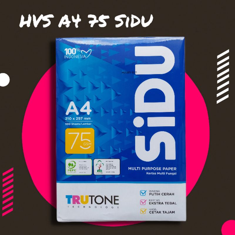 

Kertas HVS A4 75gsm SIDU