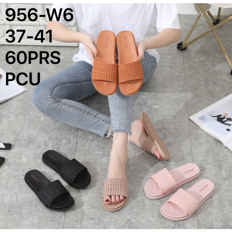 Sun-HERTI Sandal Wanita Slip On Jaring Balance 956-W6