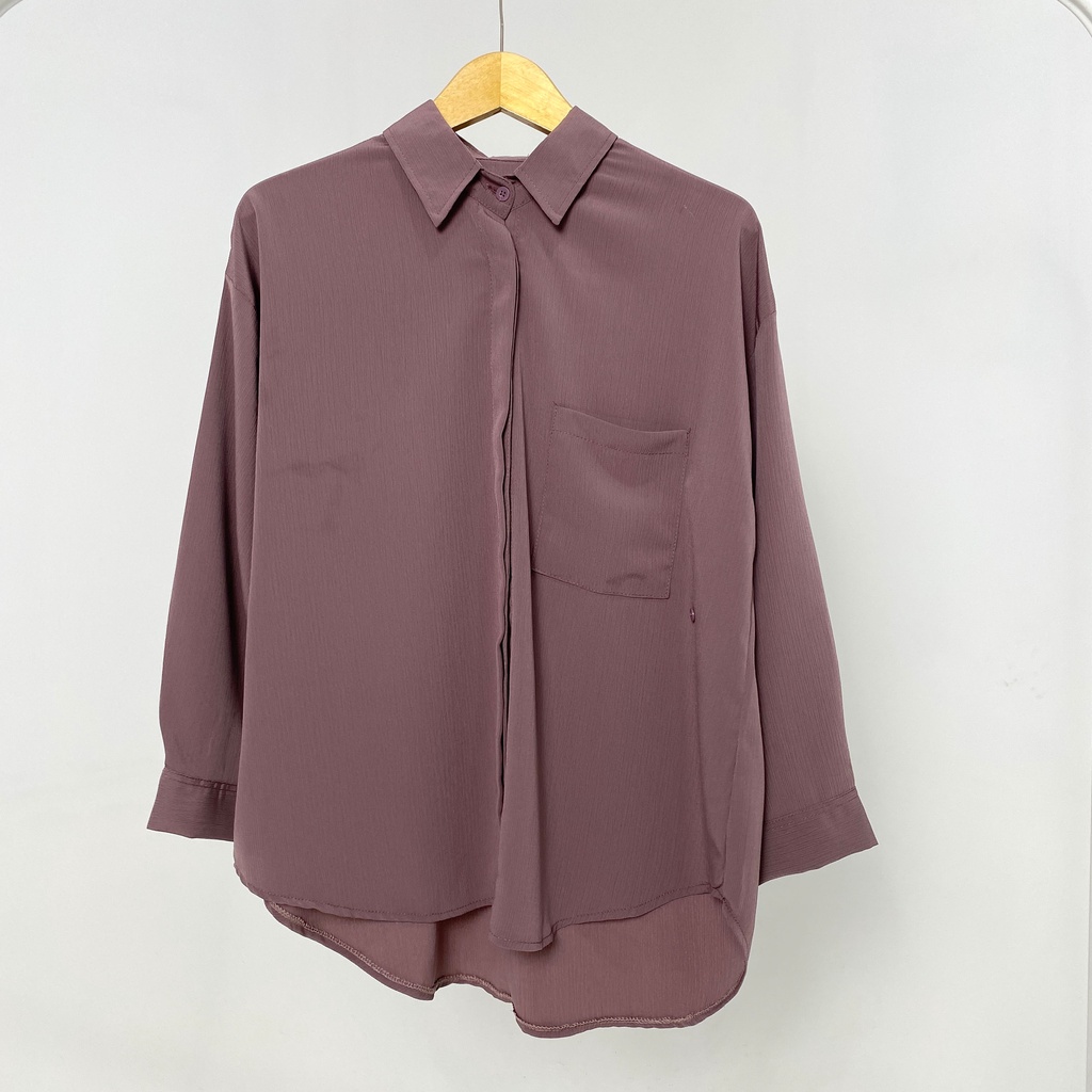 KEMEJA IVANA BLOUSE KRINKLE YORYU POLOS PREMIUM SHIRT B638 CO