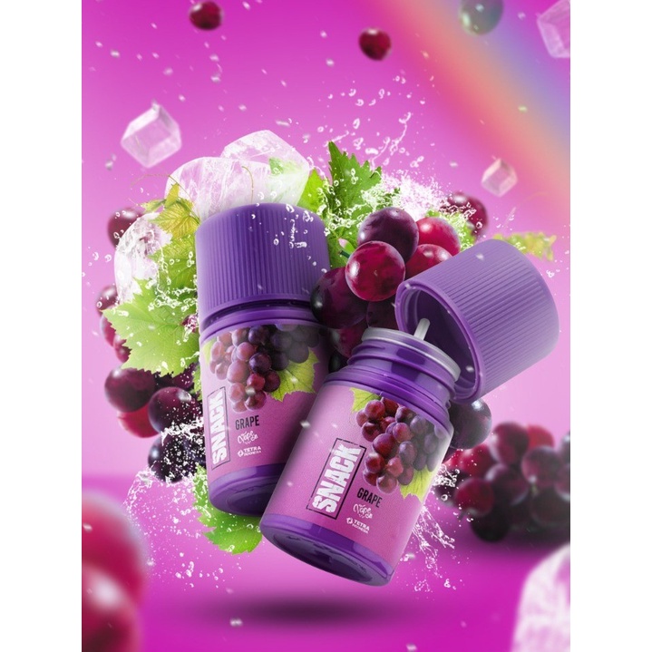 SNACK FRUITY GRAPE FREEBASE 60ML AUTHEN - LIQUID VAPE