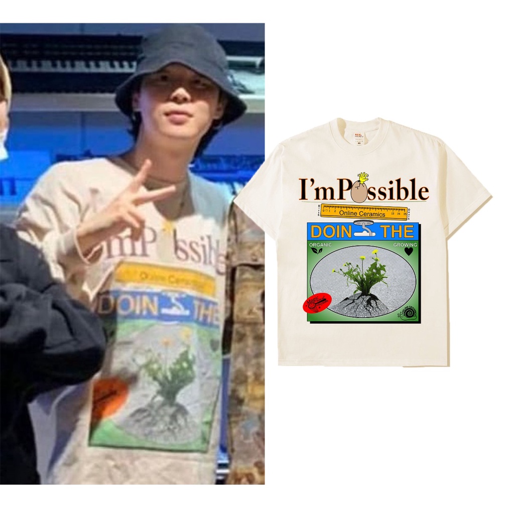 Kaos lgn pendek Bangtan Jimin  impossible