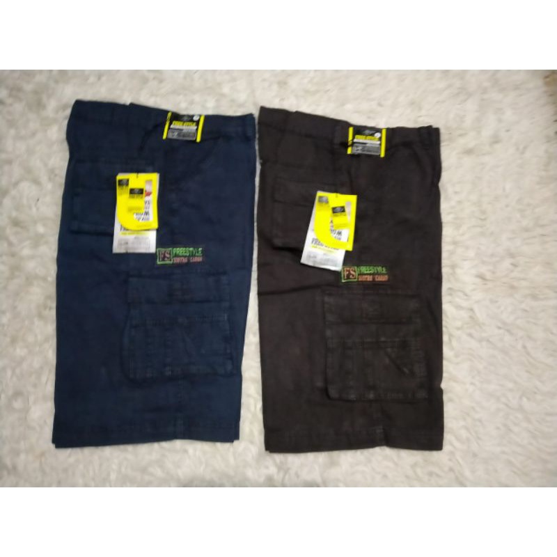 celana cargo pendek pria bahan Kanvas