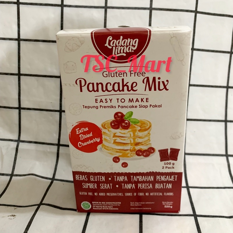 

LADANG LIMA Pancake Mix 220gr / Gluten Free / Tepung Premiks Pancake Siap Pakai