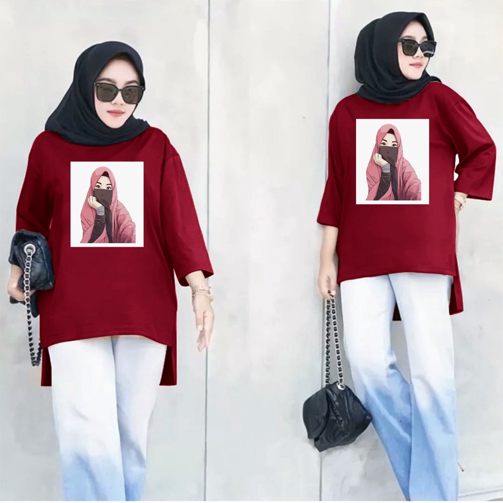 GSC - Tunik Oversize Atasan Wanita Ephipany x Tomorrow Motif ANIME 012 / Tunik wanita dewasa / tunik motif wanita jumbo