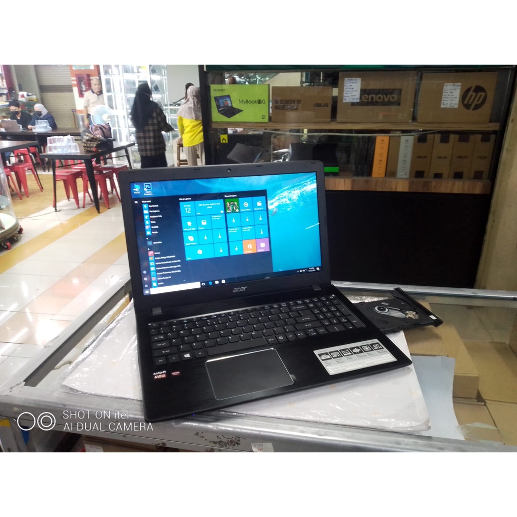 LAPTOP LEPTOP ACER  AMD A12 RAM 8GB  HDD 1TB VGA RADEON 2GB 15 INCH GENERASI BARU WINDOWS10 GAMING DESIGN SIAP PAKAI