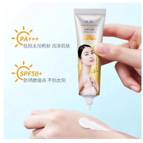 BPOM Veze Sunscreen SPF50+ Krim Pemutih dan Pelindung Kulit Wajah Tubuh LS