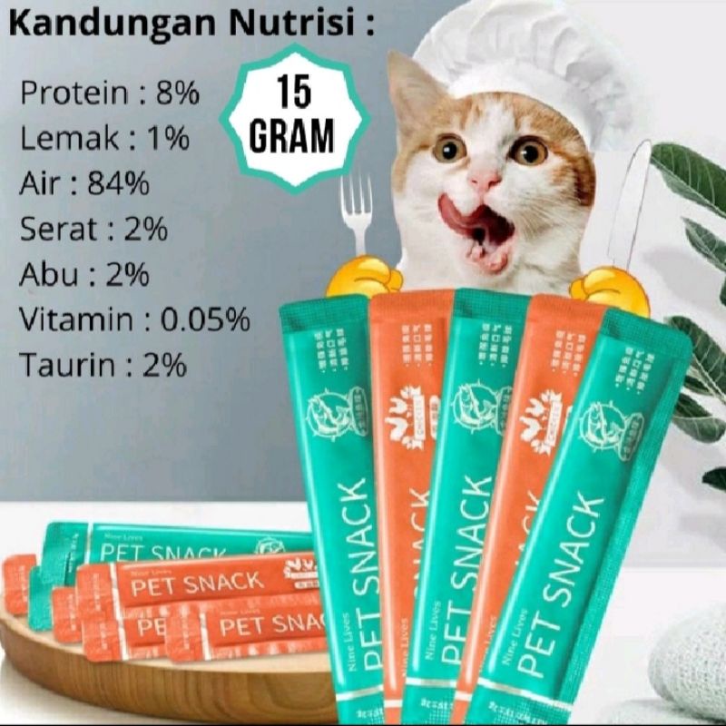 Snack Camilan Kucing food Liquit Water Suplement Makanan kucing Shaestore15