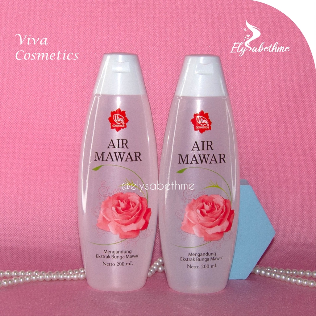 ✿ELYSABETHME✿ VIVA Air mawar rose water penyegar wajah kemasan besar tonic pembersih sekali oles