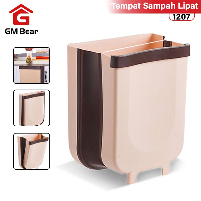 GM Bear Tempat Sampah Lipat Gantung Portable 1207 - Plastic Foldable Trash Bin