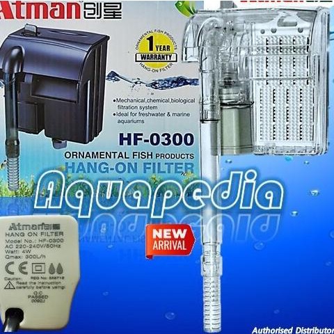 Filter Gantung Aquarium/Hang on Atman HF-0300