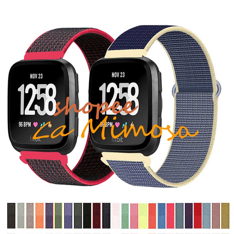 Strap Nylon Fitbit Versa 1 Fitbit Versa 2 Fitbit Versa Lite band Smart watch (Tali Jam Tangan)
