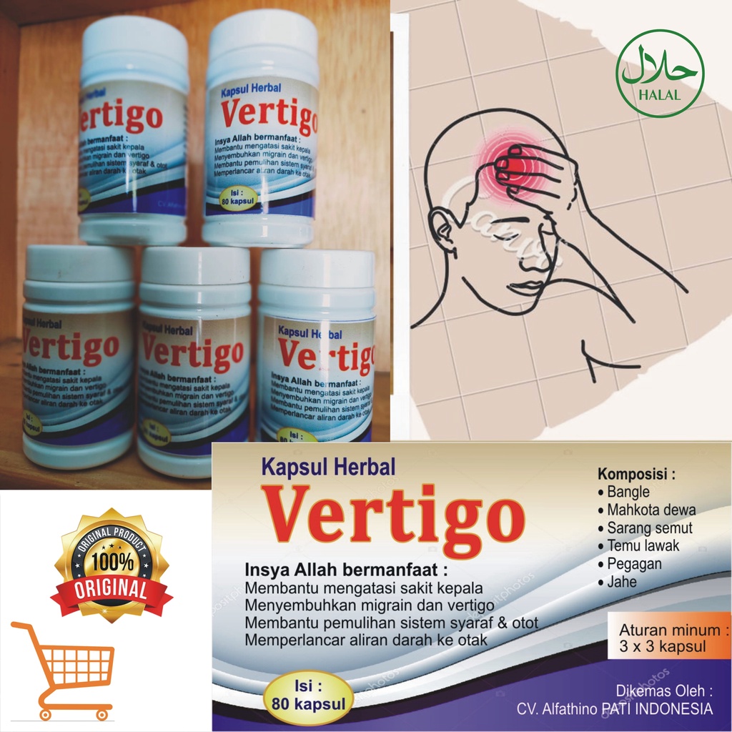 Jual Obat Vertigo Kapsul Herbal Vertigo Kapsul Obat Sakit Kepala