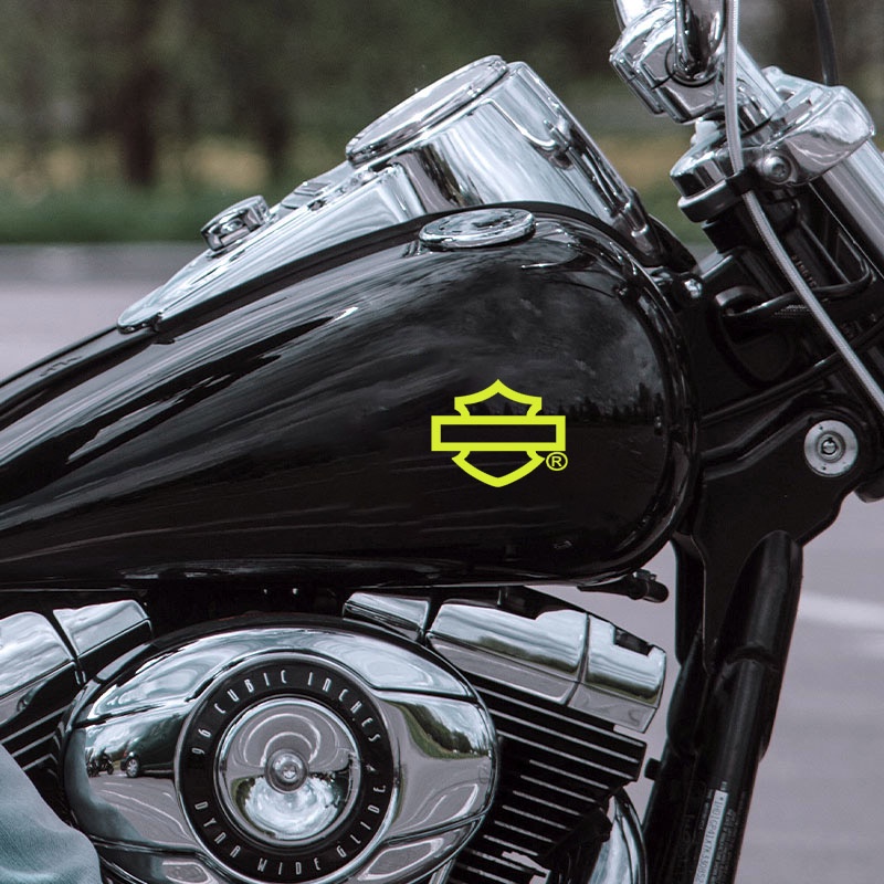 Harley-Davidson 883 Stiker Reflektif Sepeda Motor Lencana Lambang Kerangka Gaya Retro Tangki Bahan Bakar Helm Tangki Bahan Bakar Dekal Modifikasi Tubuh