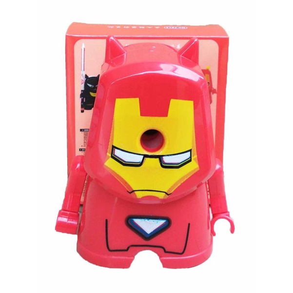 

Rautan Serutan Peruncing Pensil Putar Karakter Superhero Ironman Murah Pencil Sharpener Ironman