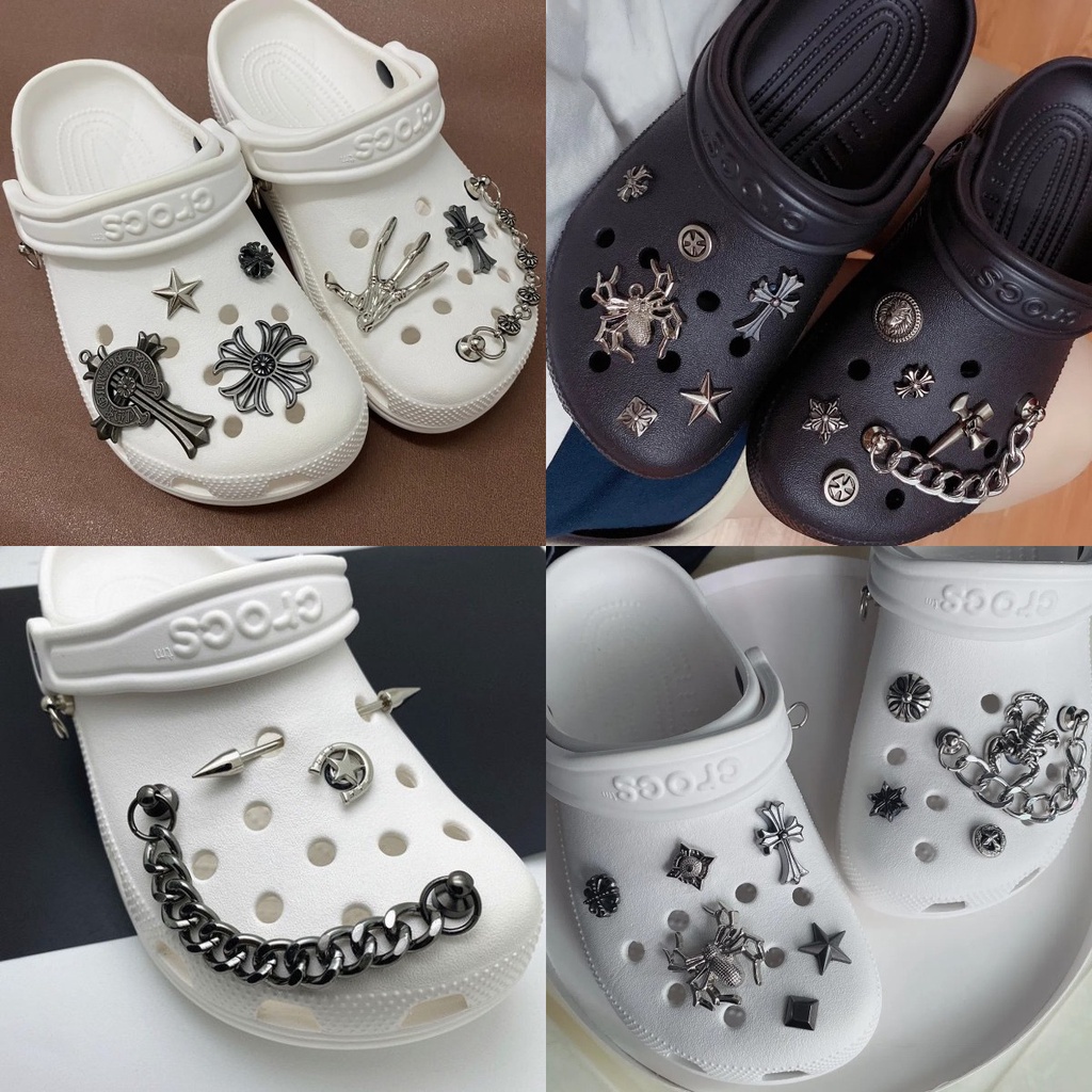 @shinydiy aksesoris wanita sendal crocs wanita aksesoris Aksesori pria gaya punk diy ins crocs jibbitz【sepatu tidak termasuk】 | asesoris wanita｜crocs jibbitz