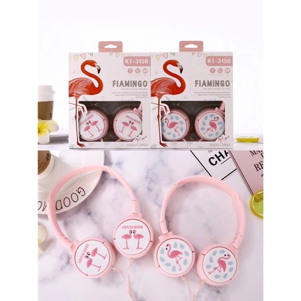 HEADPHONE  UNICORN KT-3156 /TD 1009 /TK 21/EV003/UNICORN /DORAEMON /FLAMINGGO /HEADSET KARAKTER KT3156 + MIC