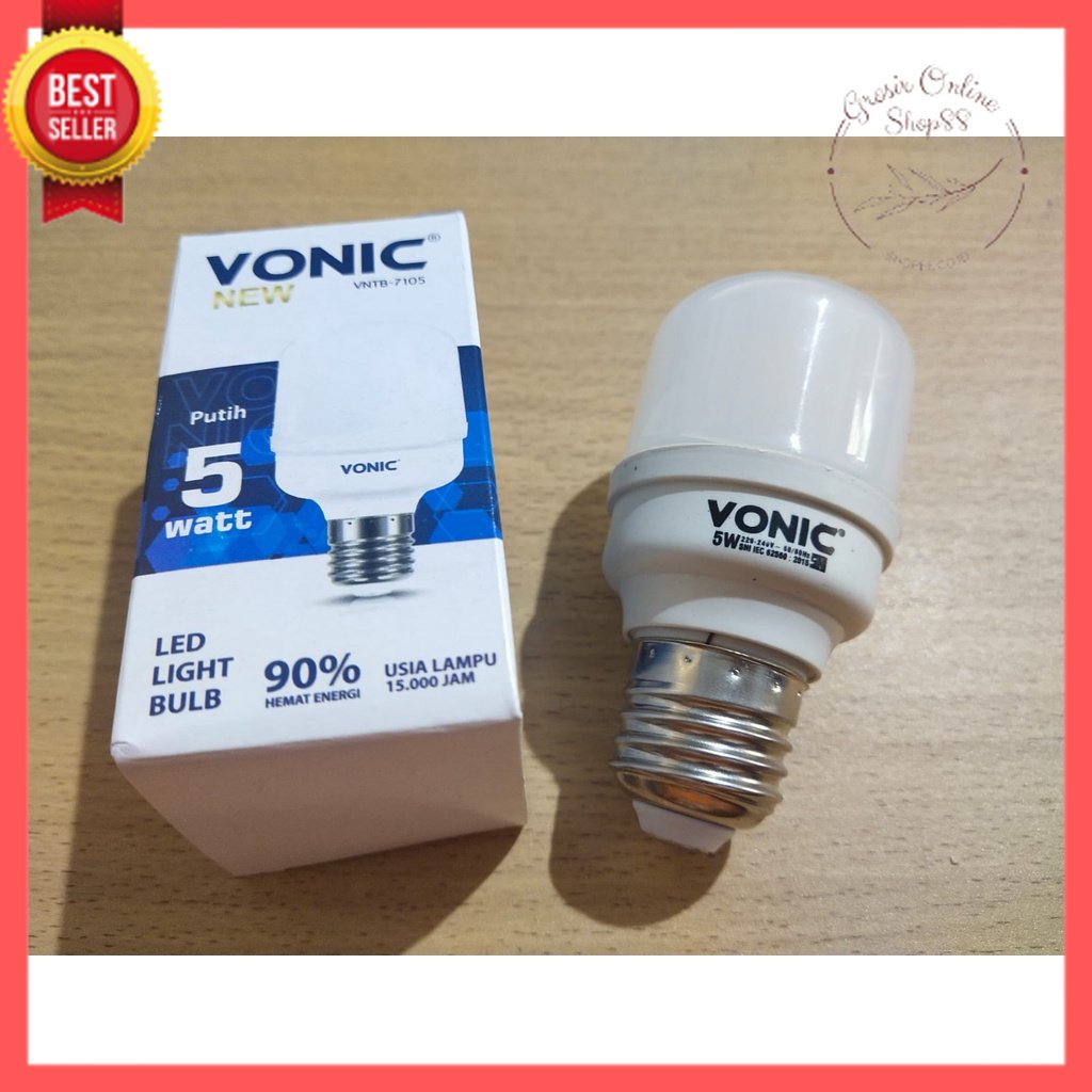 GOS - F313 - Lampu 5 Watt Vonic - Lampu Led 5 Watt - Lampu Putih New Vonic