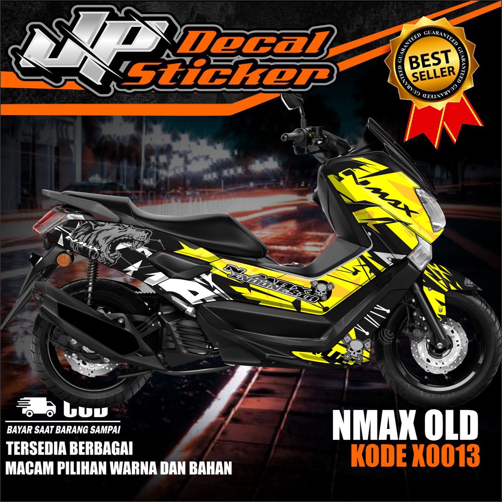DECAL NMAX OLD VARIASI SIMPLE TAPI KEREN BONUS LAMINASI