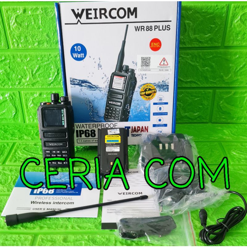 HT WEIRCOM WR88 PLUS DUALBAND WATERPROOF IP68 / HT WEIRCOM WR88 PLUS WR 88 PLUS DUALBAND 10 WATT