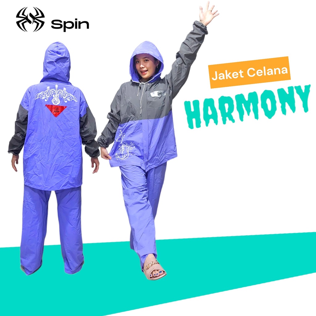 Jas Hujan Jaket Celana Spin Harmony