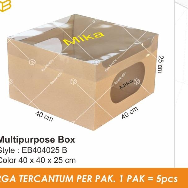 

EB404025 | Cake Box Besar/ Multipurpose Box/ Decorated Cake/Packaging
