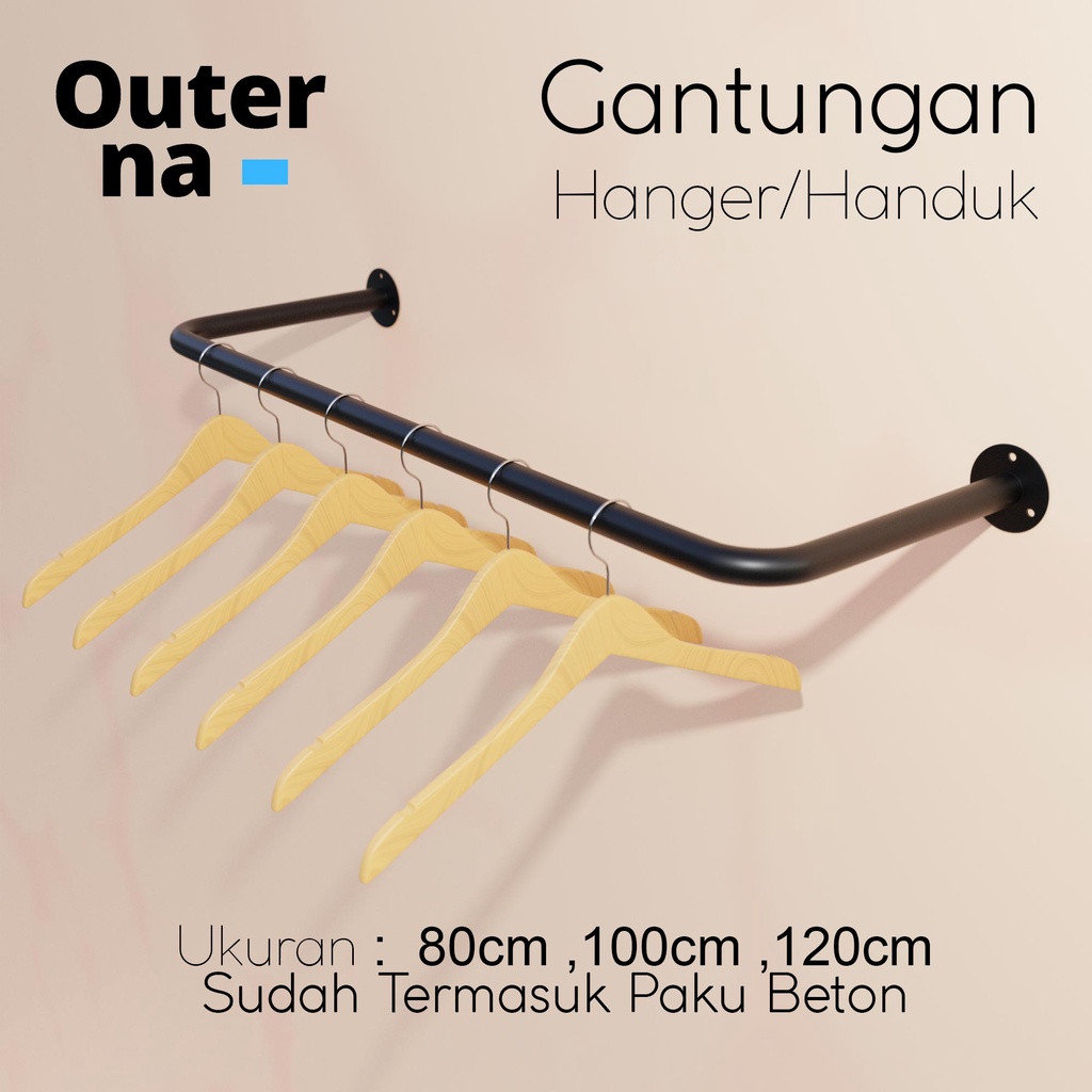 Gantungan Hanger Dinding Gantungan Handuk Besi Tembok | gantungan baju | Hanger | cantolan