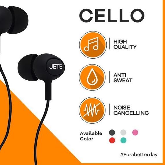 Handsfree - Earphone - Headset Jete Cello Original