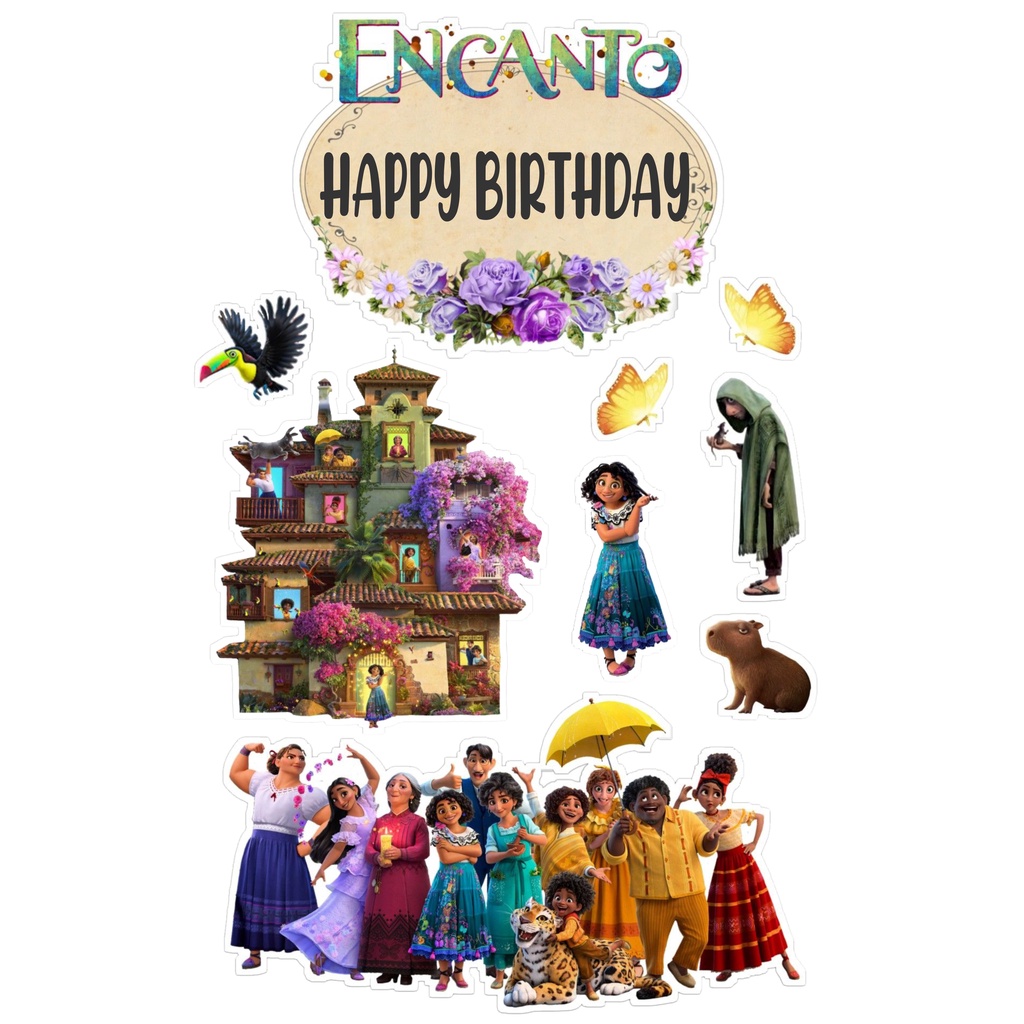 

TOPPER CAKE CUSTOM TOPPER ULANG TAHUN TOPPER ULTAH / HIASAN KUE ENCANTO