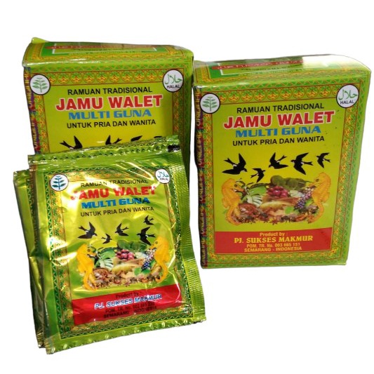 Jamu Walet Serbuk Ramuan Tradisional Multiguna Jamu Asam Urat, Rematik, Encok