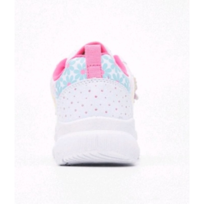 SEPATU SNEAKERS MAGICAL FLOWER VELCRO ANAK  KUDA PONY/ SEPATU ANAK TK SD / SEPATU PUTIH ANAK