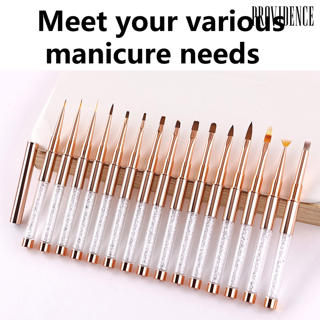 Providence Pen Polymerization Flexible Bulu Lembut Untuk Gambar Nail Art / Manicure