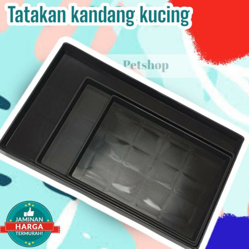 TRAY TATAKAN PLASTIK KANDANG KUCING