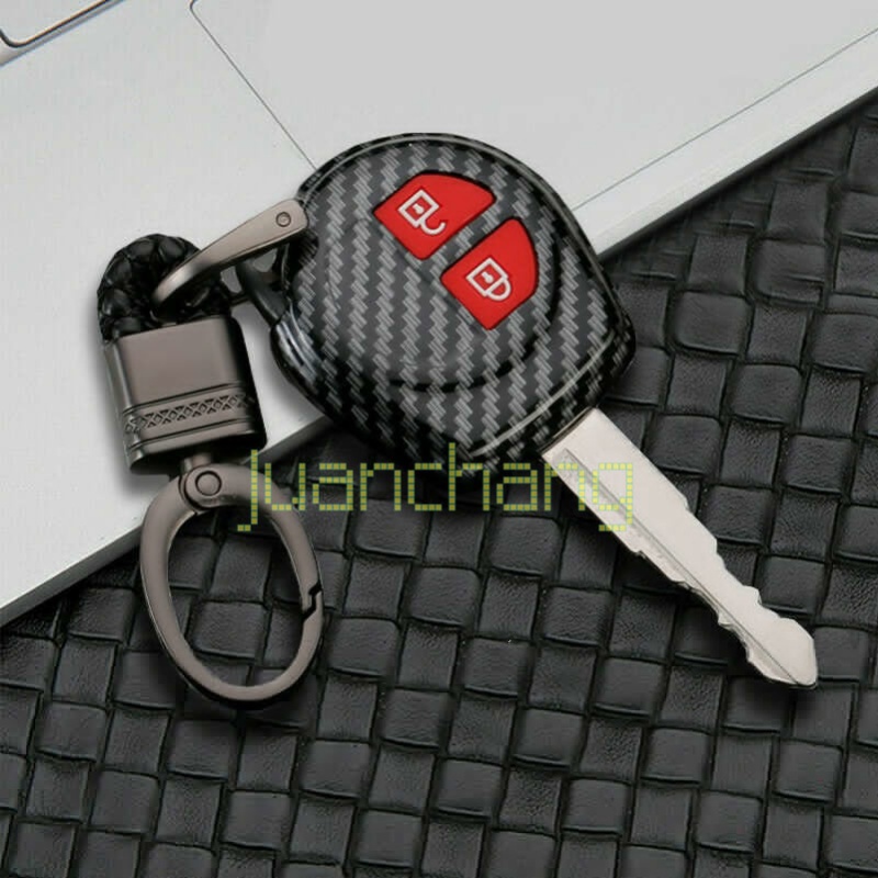 Case Remote Kunci Mobil 2 Tombol Bahan ABS Karbon Untuk Suzuki SX4 Swift Grand Vitara Liana  suzuki swift ertiga apv ignis xover vitara