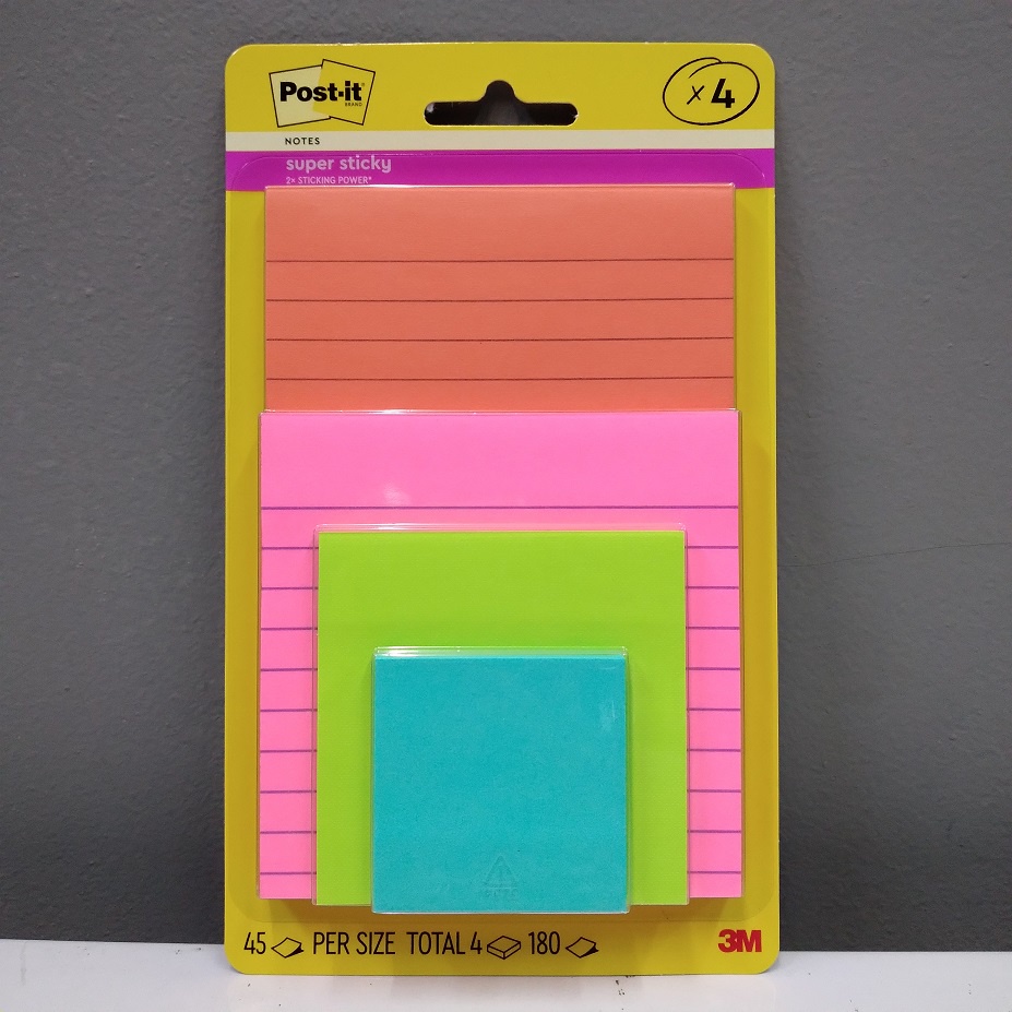 

3M Post It Super Sticky Notes 4622-SSMIA Beragam Ukuran