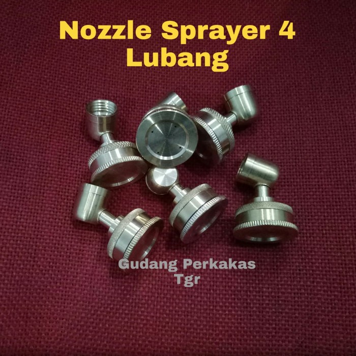 Sistem Pengairan Nozzle Sprayer 4 Titik / Nozzle Kabut 4 Titik / Spuyer Kabut 4 Titik
