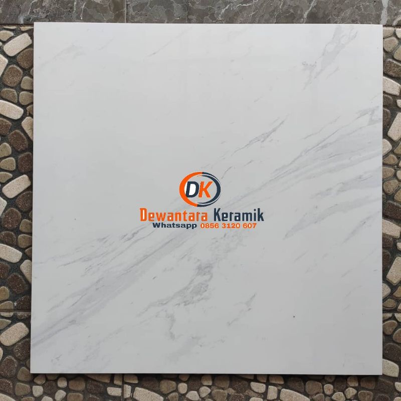 Granit lantai glass polish kilap kaca 60x60 Ceranosa Carara Canuto Pare Kediri