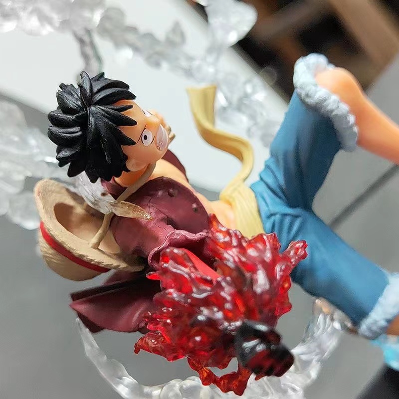 Mainan Action Figure Model Anime One Piece Monkey D Luffy Roronoa Ace Bahan Pvc Untuk Koleksi