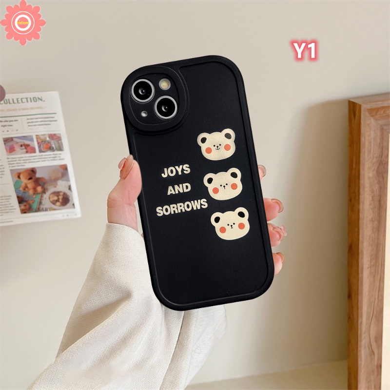 Soft Case TPU Motif Kartun Beruang Untuk iPhone 11 Pro MAX 6 6s 7 8 Plus 12 14 13 Pro MAX 14 Plus XR X XS MAX SE 2020