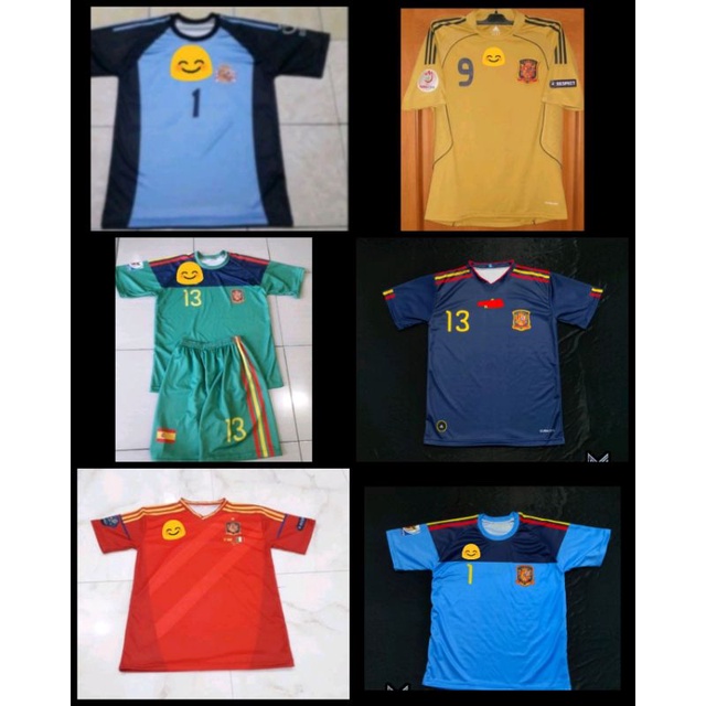 Jersey Spanyol 2001 Kiper/Jersey Spanyol 2008/Jersey Spanyol 2010/Jersey Spanyol Kiper 2010/Jersey S