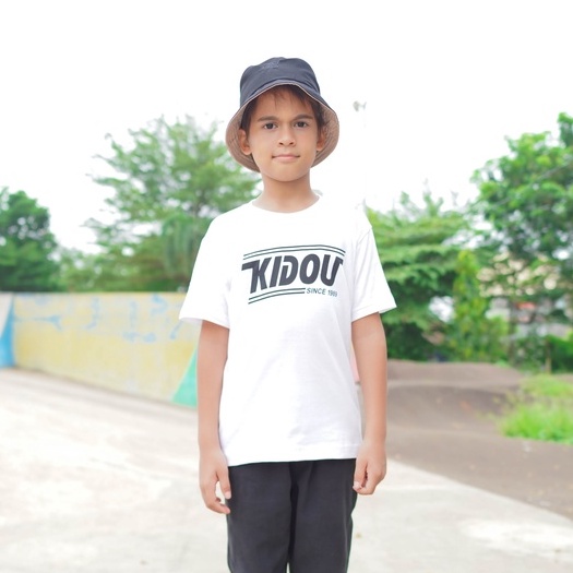 Tshirt/ Kaos Anak/ Kidou X Kezia Karamoy Black and White