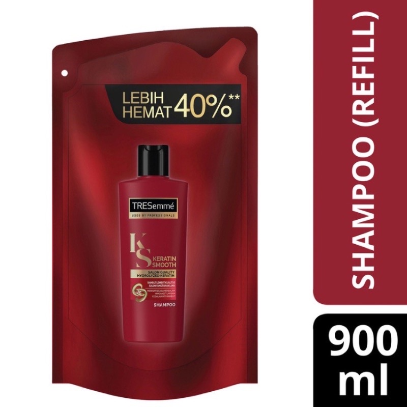 Jual Tresemme Keratin Smooth Shampoo Refill Pouch 900ml Shopee Indonesia 