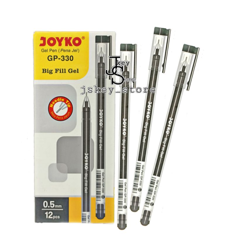 

Ballpoint Gel 0.5mm GP330 Black Joyko/Pulpen Gel Hitam joyko/ Bolpen Minyak/ Pena