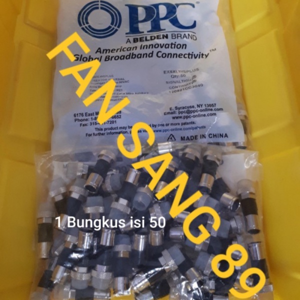 BELDEN PPC-EX6 F COMPRESSION CONNECTOR RG 6/ KONNECTOR RG6 COMPRES Limited