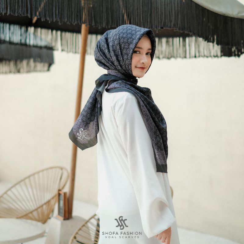 Shofa fashion-Hijab segi empat series SR