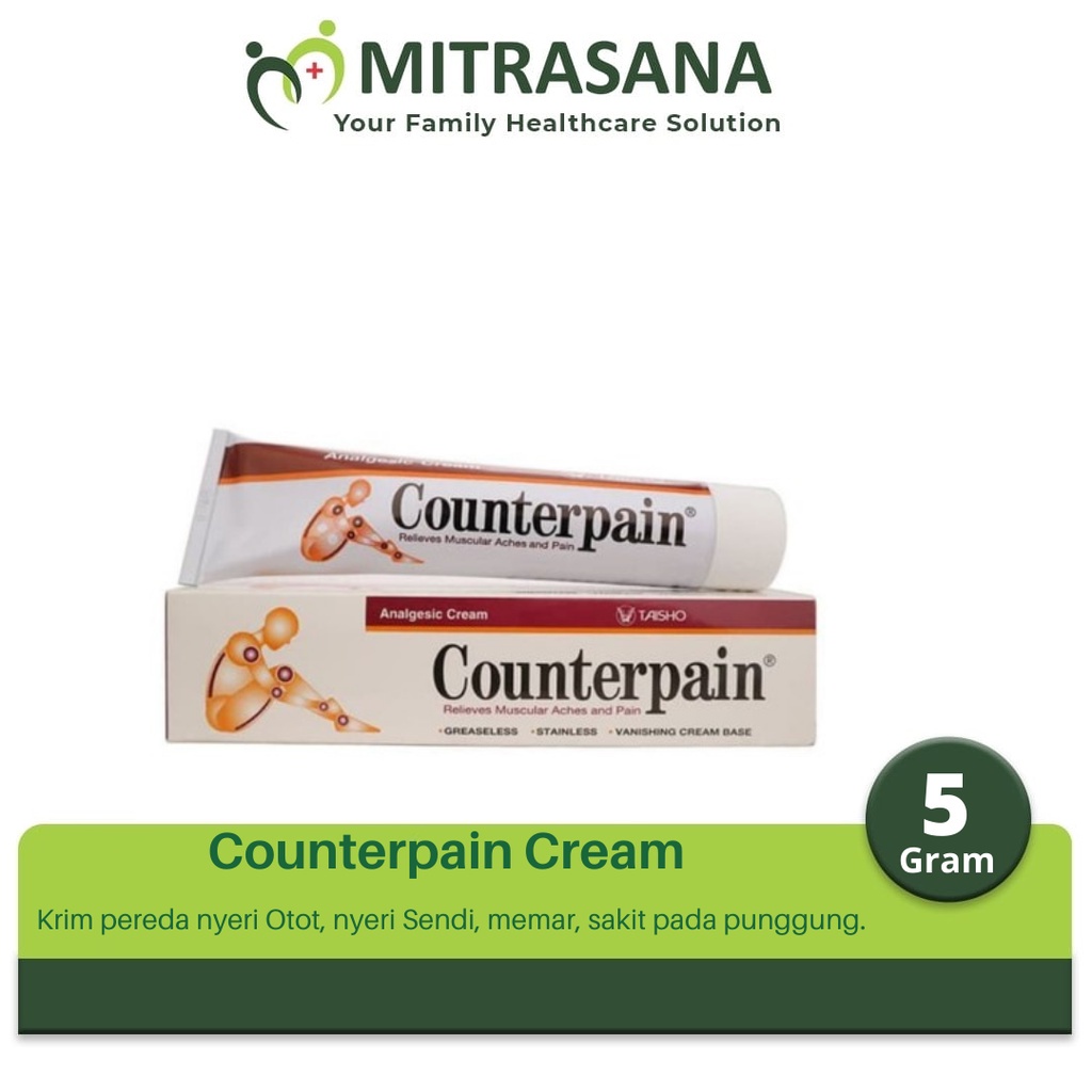 Counterpain Cream 5 Gram - Krim Pereda Nyeri