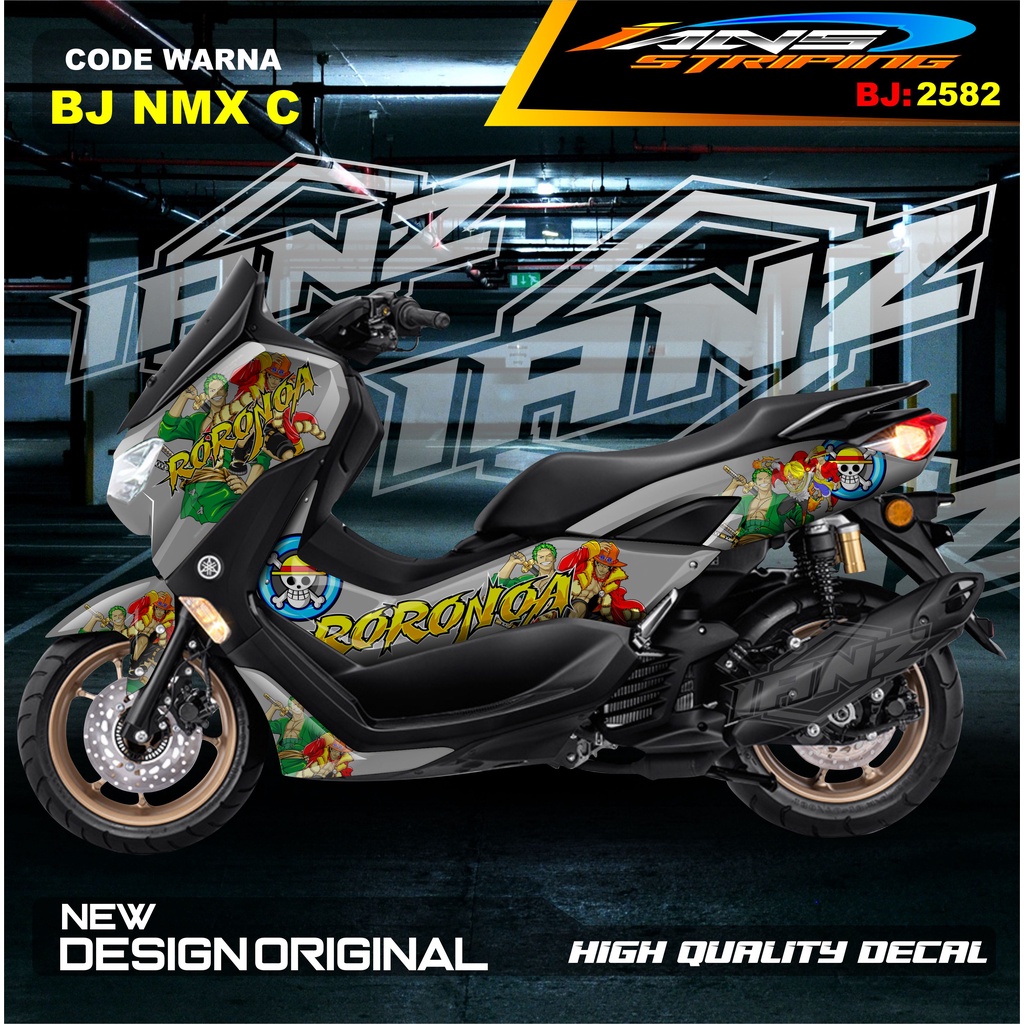 DECAL STICKER NMAX FULL BODY ANIMASI RORONOA / STICKER VARIASI ALL NEW NMAX TERBARU  / STICKER NMAX OLD