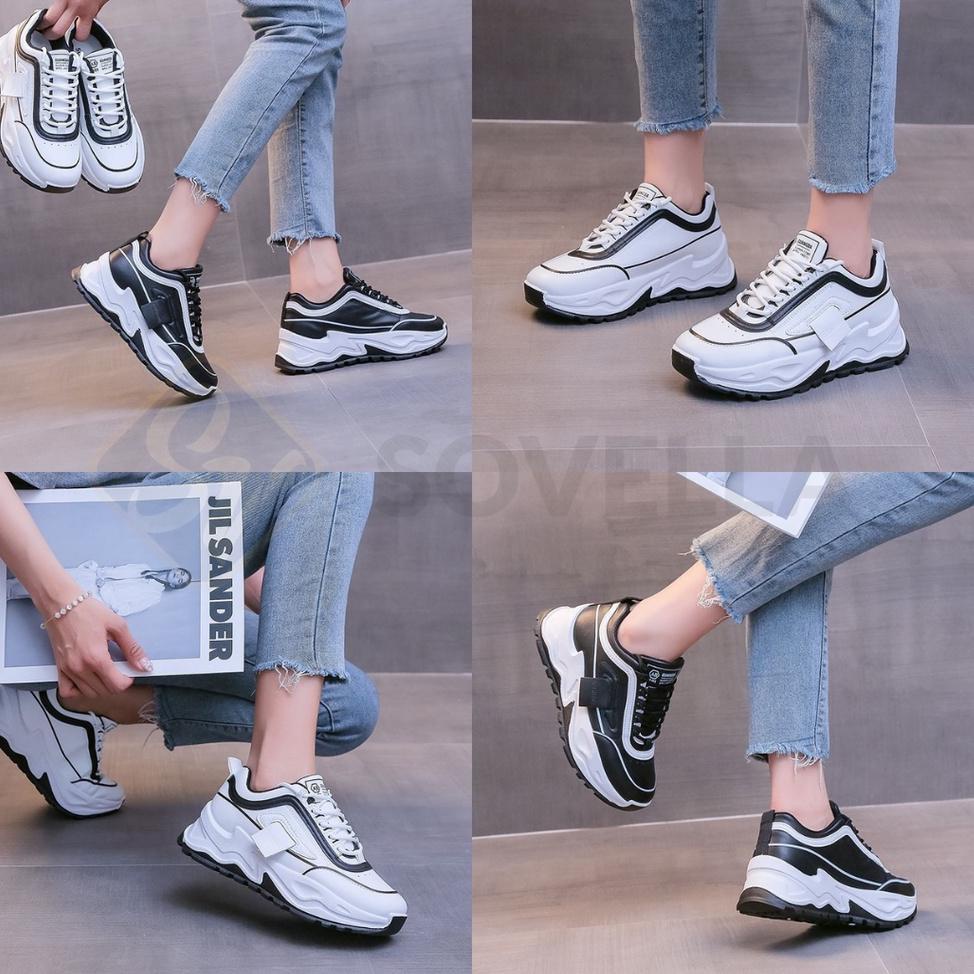 HOT SALE SOVELLA Kenzie Sepatu Sneakers Olahraga Sport Putih Wanita Import ☃ 854